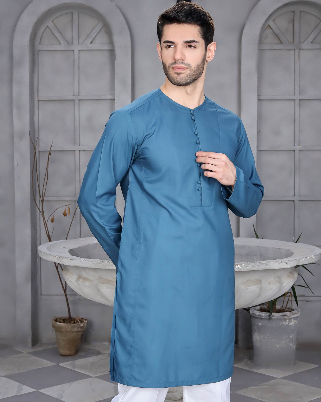 Azure Grace Kurta