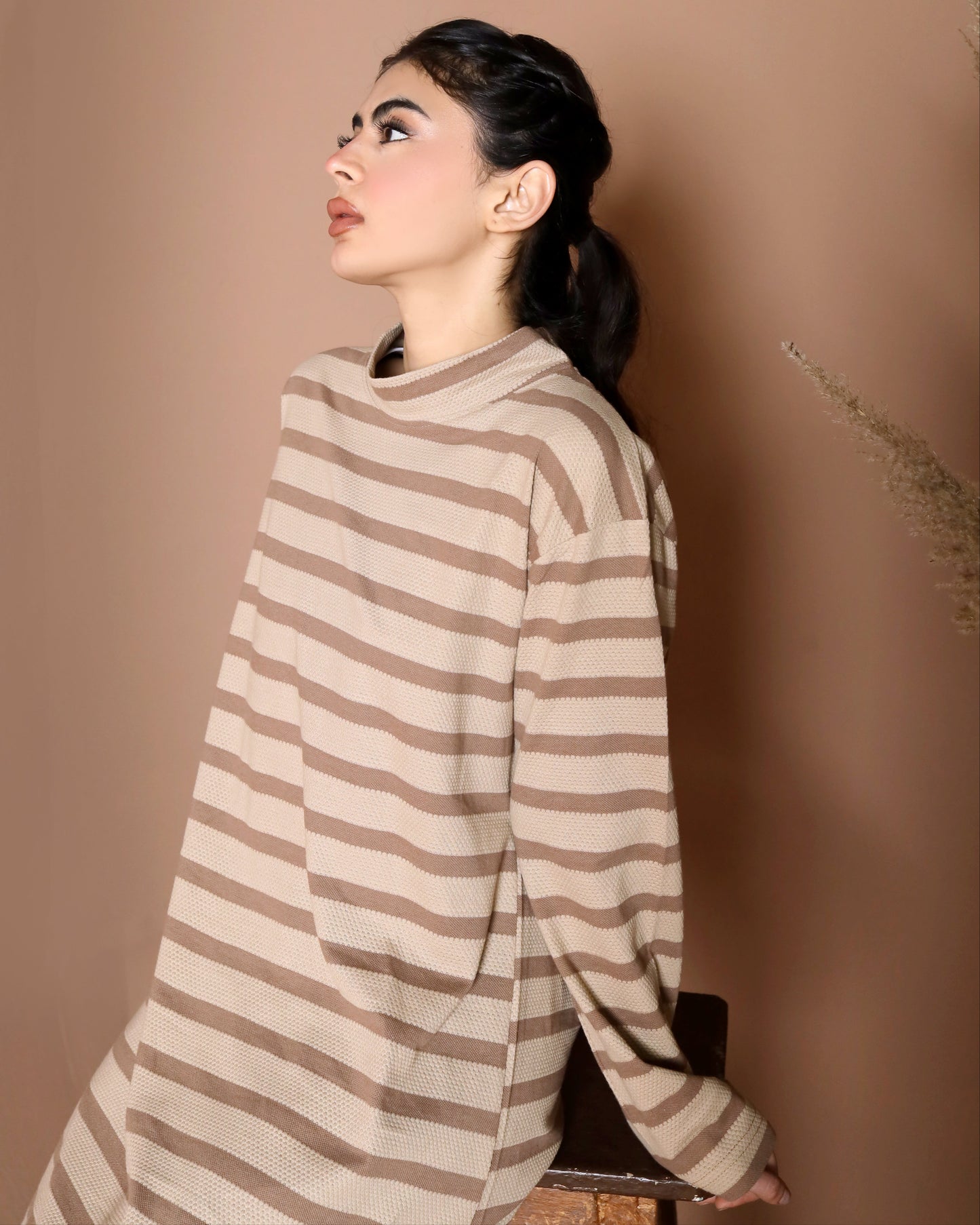 Stride strip long dress