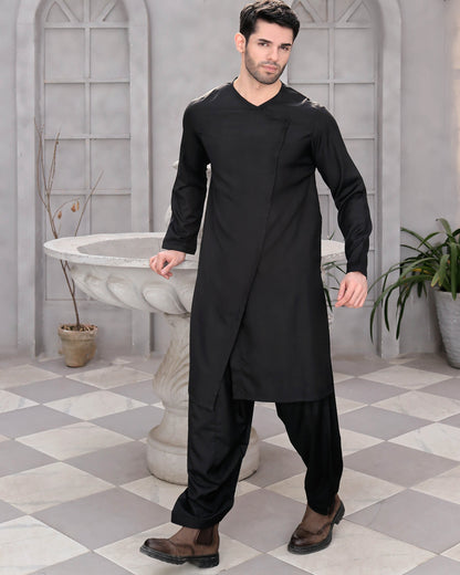Asymmetrical Classic Kameez Shalwar