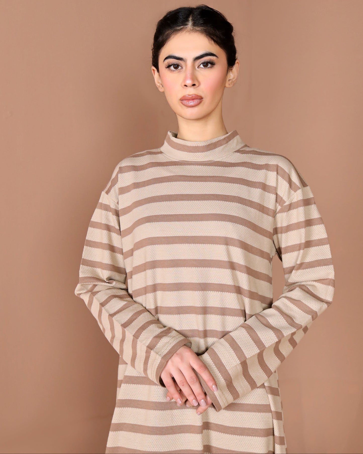 Stride strip long dress