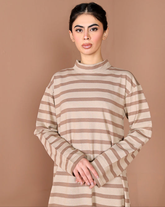Stride strip long dress
