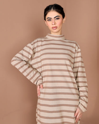 Stride strip long dress