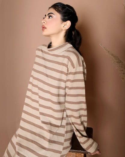 Stride strip long dress